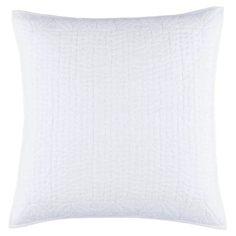Tea & Toast Quilted Sham | White