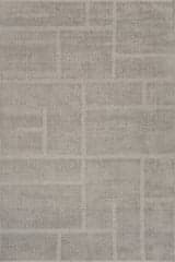 Isolated view of Grey Rectangle Kary Bohemian Abstract Rug, showcasing its design