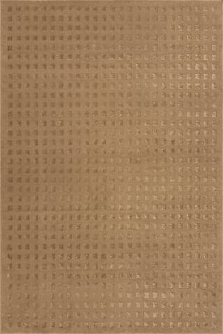 Isolated view of Sand Rectangle Lambertville Plush Textured Washable Rug, showcasing its design