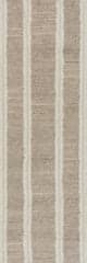 Isolated view of Brown Runner Elvine Modern Striped Wool Rug, showcasing its design