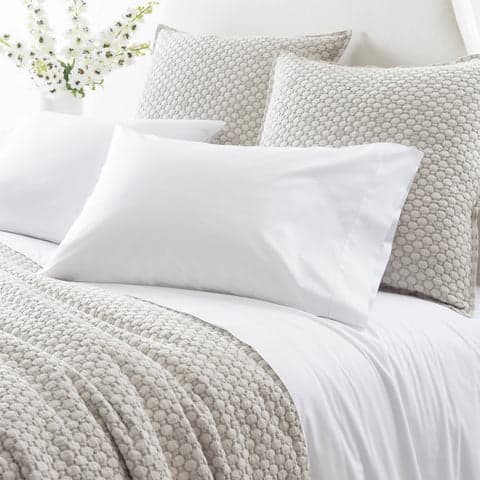 Grace Percale Flat Sheet | White