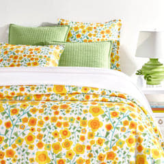 Silly Sunflowers Duvet Cover | Yellow