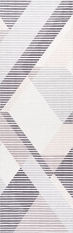 Isolated view of Beige Runner Effie Washable Pinstriped Rug, showcasing its design