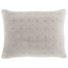 Marshmallow Fleece Puff Sham | Grey