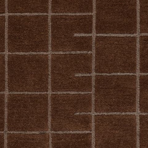 Isolated view of Brown Swatch Miva Modern Geometric Rug, showcasing its design
