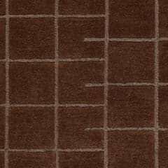 Isolated view of Brown Swatch Miva Modern Geometric Rug, showcasing its design