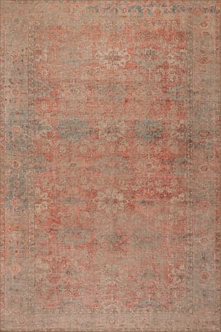Isolated view of Multicolor Rectangle Vien Floral and Paisley Rug, showcasing its design