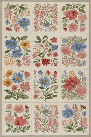 Solari Floral Indoor/Outdoor Rug | Multicolor