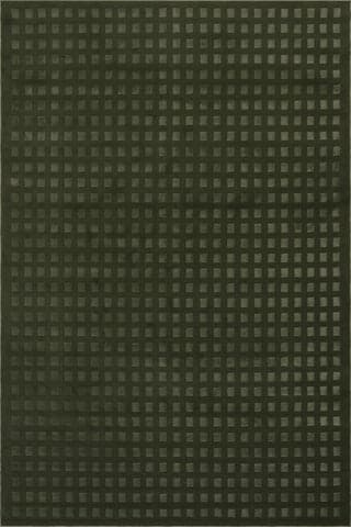 Isolated view of Green Rectangle Lambertville Plush Textured Washable Rug, showcasing its design