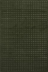 Isolated view of Green Rectangle Lambertville Plush Textured Washable Rug, showcasing its design