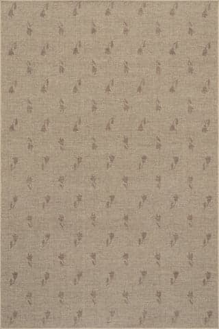 Isolated view of Burugndy Rectangle Flora Soft Floral Washable Rug, showcasing its design