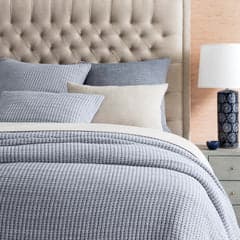 Pick Stitch Matelasse Coverlet | Navy