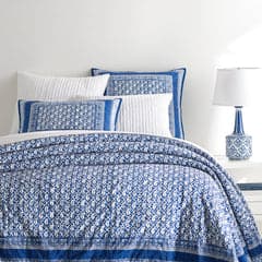 Batik Coverlet | Blue