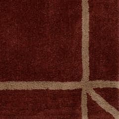 Isolated view of Maroon Swatch Sivra Bordered Rug, showcasing its design