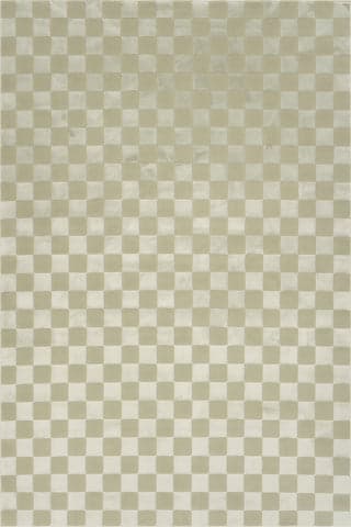 Isolated view of Light Green Rectangle Cape May Plush Textured Washable Rug, showcasing its design