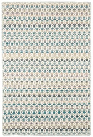 Poppy Handwoven Wool Rug | Blue