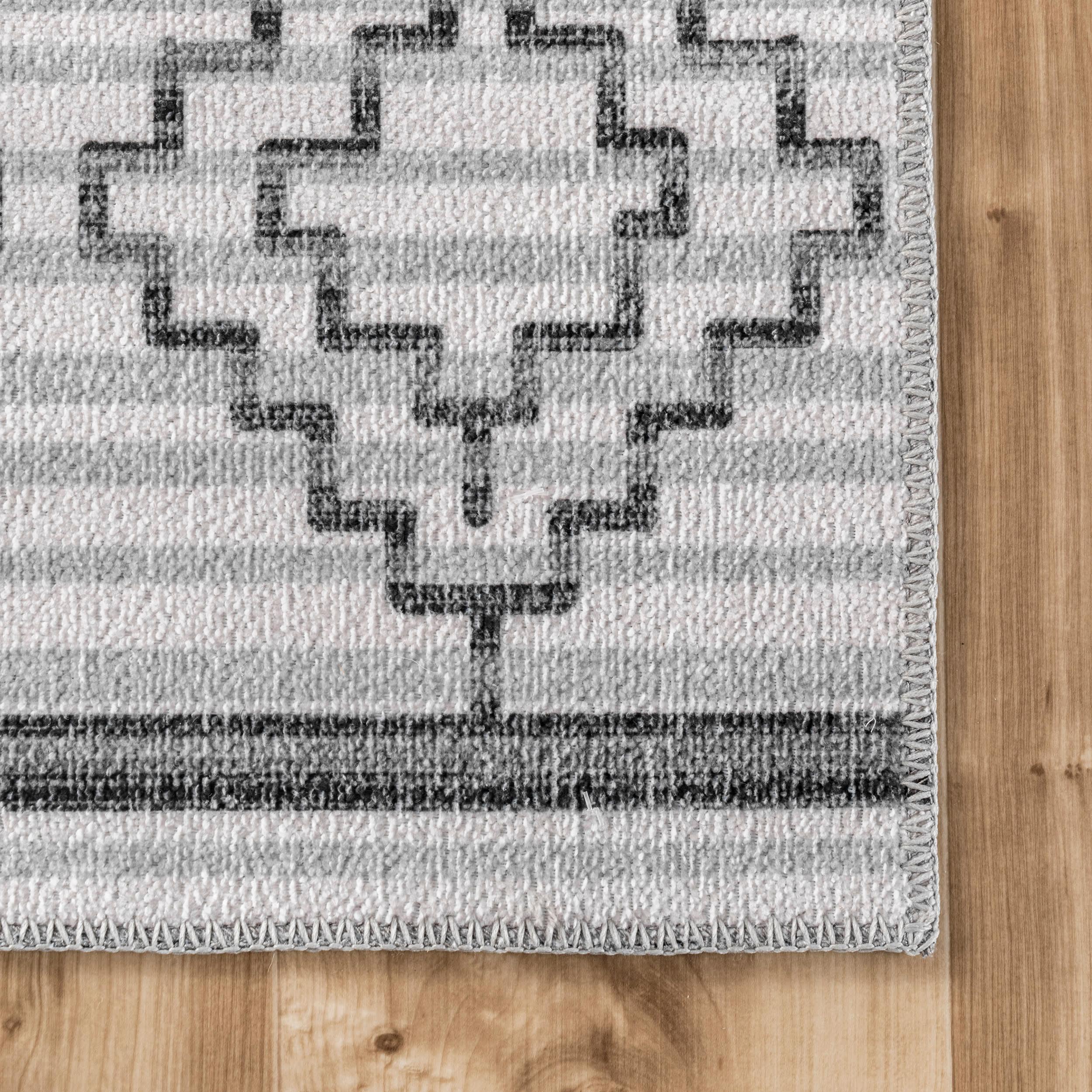 Coraline Washable Diamond Rug | Ivory β Rugs USA