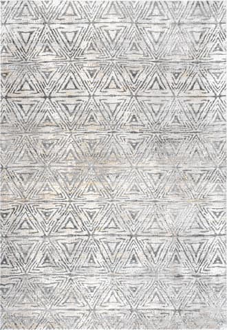 Isolated view of Grey Rectangle Grecian Stripes Rug, showcasing its design