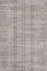 Isolated view of Dark Grey Rectangle Banded Bird Eye Diamonds Rug, showcasing its design