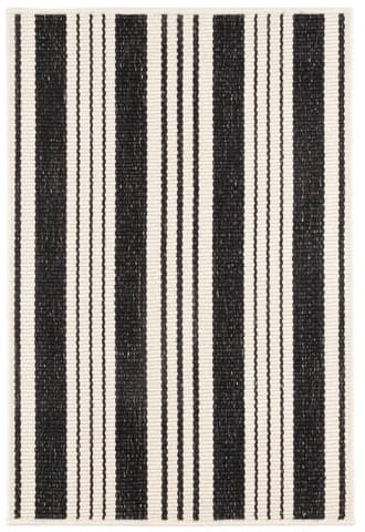 Birmingham Handwoven Indoor/Outdoor Custom Rug | Black