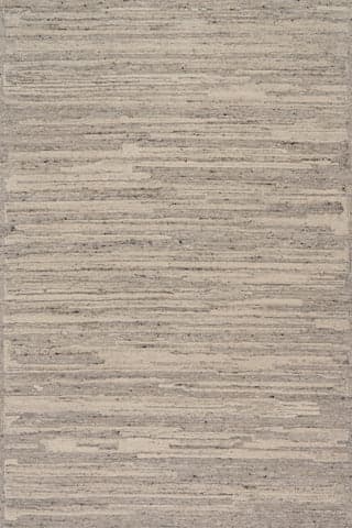 Isolated view of Grey Rectangle Dunecrest Wool Rug, showcasing its design