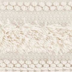 Zhara Stripe Handwoven Performance Rug Swatch | Ivory