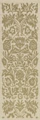 Isolated view of Olive Runner Ayloh Transitional Floral and Paisley Rug, showcasing its design