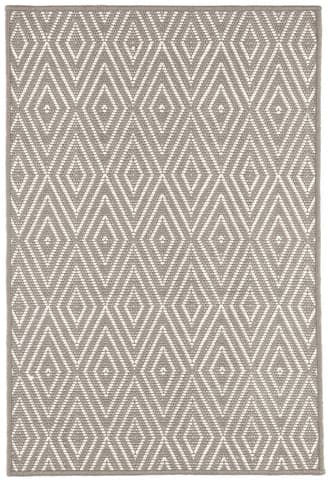 Diamond Handwoven Indoor/Outdoor Rug | Fieldstone/Ivory