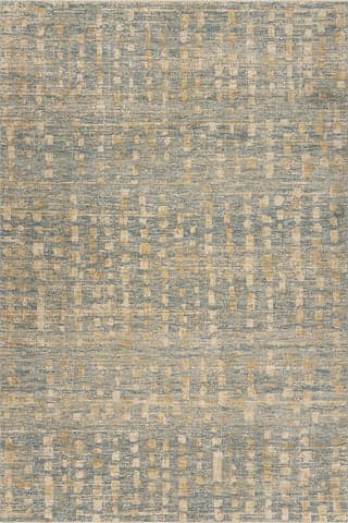 Isolated view of Stone Rectangle Winterer Modern Bohemian Rug, showcasing its design