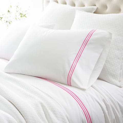 Trio Flat Sheet | Fuchsia