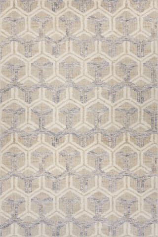 Senava Modern Geometric Washable Rug | Grey