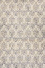 Senava Modern Geometric Washable Rug | Grey