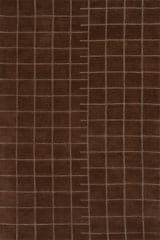 Isolated view of Brown Rectangle Miva Modern Geometric Rug, showcasing its design