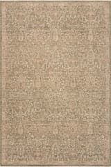 Isolated view of Green Rectangle Valora Traditional Vintage & Distressed Rug, showcasing its design