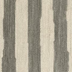 Silas Stripe Hand Micro Hooked Wool Rug Swatch | Grey