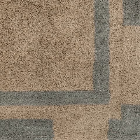 Isolated view of Grey Swatch Orlina Bordered Rug, showcasing its design