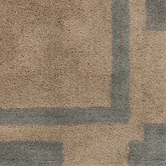 Isolated view of Grey Swatch Orlina Bordered Rug, showcasing its design