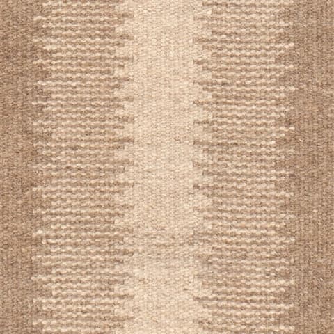 Ronan Ikat Handwoven Wool Rug Swatch | Natural