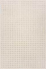 Isolated view of Cream Rectangle Lambertville Plush Textured Washable Rug, showcasing its design