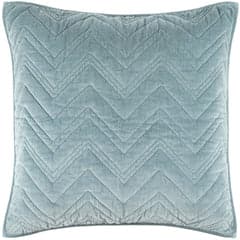 Brentwood Velvet Quilted Sham | Ocean