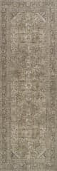 Isolated view of Green Runner Frenchtown Antiqued Jute-Blend Rug, showcasing its design