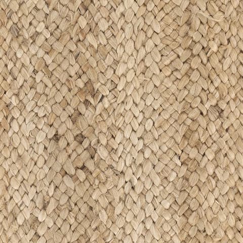 Collins Braided Woven Jute Custom Rug Swatch | Natural