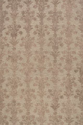 Isolated view of Taupe Rectangle Veera Transitional Floral and Paisley Rug, showcasing its design