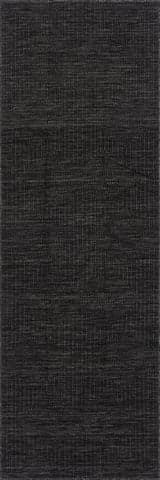 Isolated view of Charcoal Runner Zelai Modern Geometric Indoor/Outdoor Rug, showcasing its design