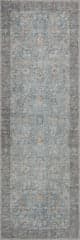 Isolated view of Blue Runner Odelia Vintage & Distressed Washable Rug, showcasing its design