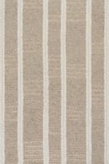 Isolated view of Brown Rectangle Elvine Modern Striped Wool Rug, showcasing its design