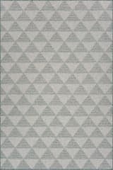 Isolated view of Blue Rectangle Linea Modern Geometric Indoor/Outdoor Rug, showcasing its design