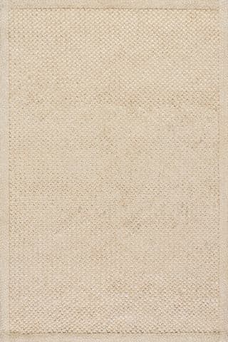 Thale Textured Handmade Jute Rug | Bleach