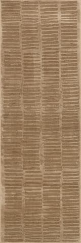 Isolated view of Sand Runner Cranbury Plush Textured Washable Rug, showcasing its design