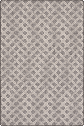 Isolated view of Dark Grey Rectangle Swift Trellis Custom Rug, showcasing its design